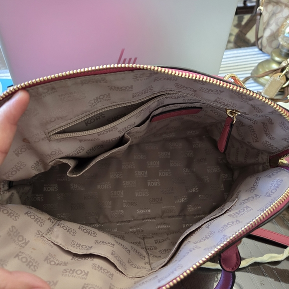 Michael Kors Raspberry Satchel - Picture 3 of 3
